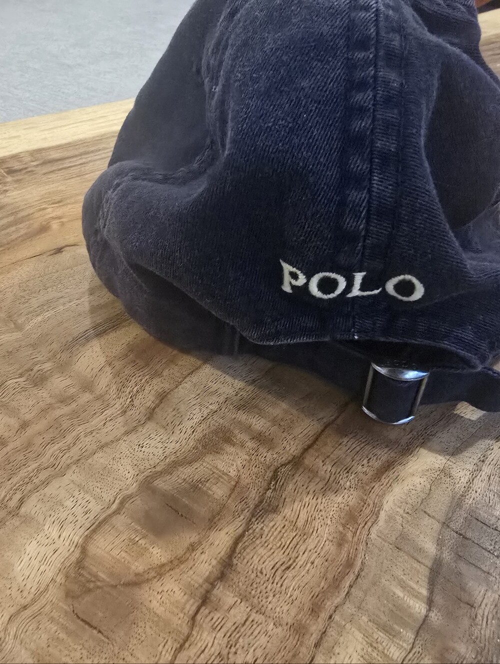 Polo by Ralph Lauren Navy Cap with Yellow Logo Trim - Unisex - Picture 3 of 7